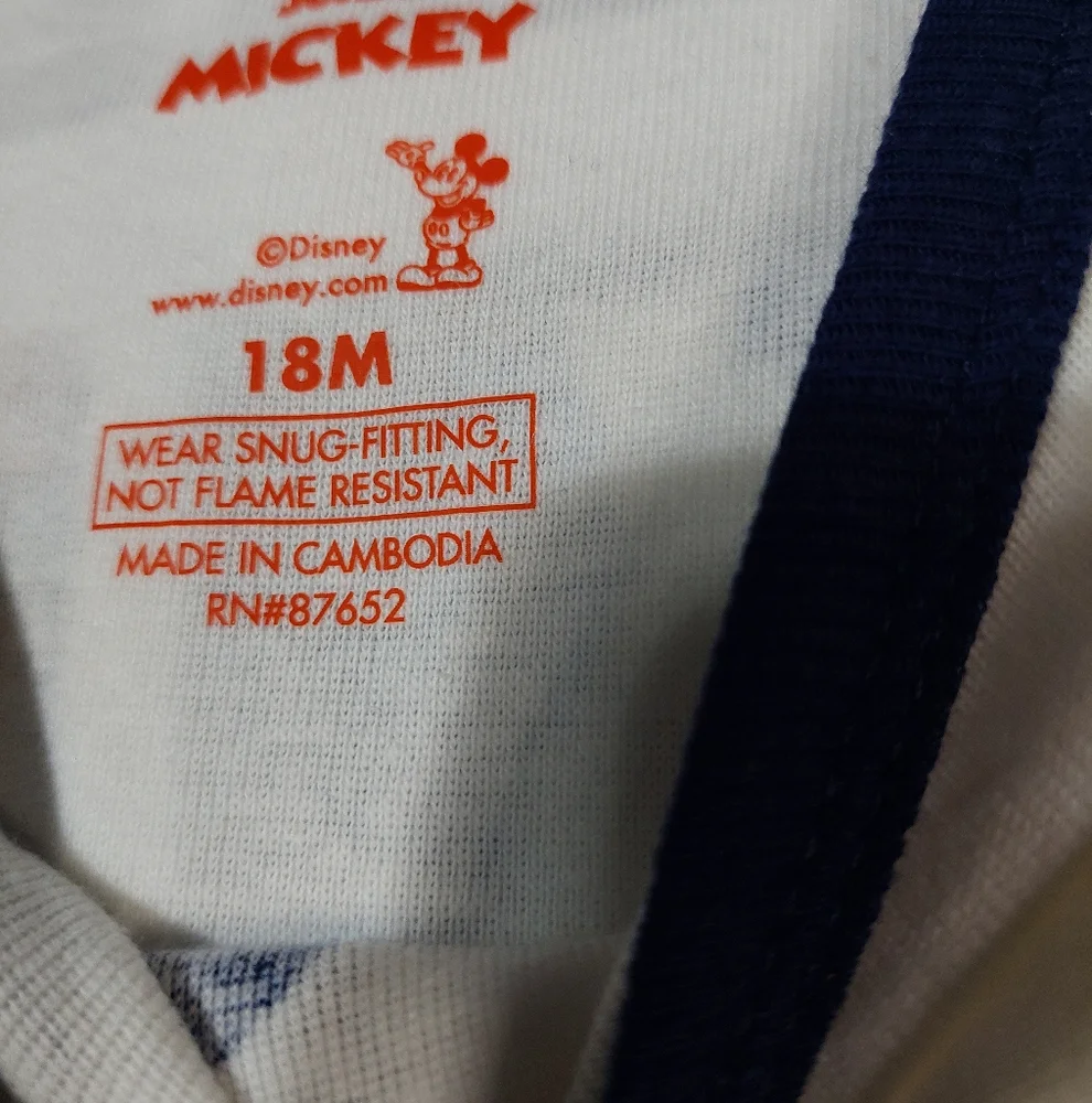 Disney Junior Mickey Mouse Set of 2 PJ'S Size 18 Months New with Tags - Picture 2 of 3